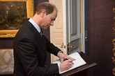 President of the Republic Sauli Niinistö and Mrs Jenni Haukio met Prince Edward, Earl of Wessex, and Sophie, Countess of Wessex, on Monday 2 February 2015 in the Presidential Palace. Copyright © Office of the President of the Republic 