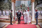 Dhabin kruununprinssi, sheikki Mohamed bin Zayed Al Nahyan vastaanotti presidentti Sauli Niinistön työvierailulle 12. huhtikuuta 2015. Kuva: Tasavallan presidentin kanslia