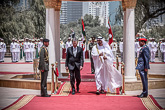  Welcoming ceremony: President Niinistö  met the Crown Prince of Abu Dhabi, Sheikh Mohamed bin Zayed Al Nahyan  on Sunday 12 April. Copyright © Office of the President of the Republic  