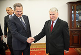 Tapaaminen parlamentin ylähuoneen puhemiehen Bogdan Borusewiczin kanssa . Copyright © Tasavallan presidentin kanslia 