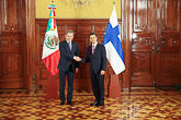 Meksikon presidentti Enrique Peña Nieto ja presidentti Sauli Niinistö. Copyright © Tasavallan presidentin kanslia