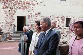  På rundtur i Kastelholms slott. På Kastelholm förde president Niinistö diskussioner med företrädare för Ålands lagting och landskapsregering. Copyright © Republikens presidents kansli