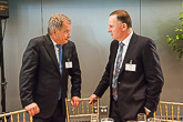  President Niinistö och Nya Zeelands premierminister John Key. UN Photo/Kim Haughton