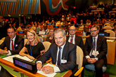 Finlands delegation vid FN:s generalförsamling. Foto: Republikens presidents kansli. 