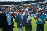 Presidentti Sauli Niinistö vieraili Staffetkarneval-kisoissa Olympiastadionilla 22. toukokuuta 2015. Copyright © Tasavallan presidentin kanslia