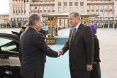  President of Turkey, Recep Tayyip Erdoğan welcomes President of the President of the Republic of Finland Sauli Niinistö in Ankara on 13 October. 