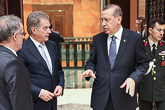 'Turkilla on merkittävä rooli Syyrian kriisin ratkaisun kannalta', presidentti Niinistö sanoi keskustelujen jälkeen. Copyright © Tasavallan presidentin kanslia