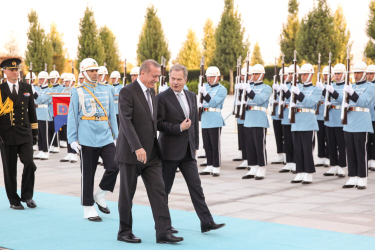  Inspection of the Guard of Honour in Ankara. Copyright © Office of the President of the Republic of Finland 
