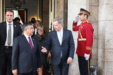  President Niinistö träffade talmannen i det turkiska parlamentet İsmet Yılmaz i Ankara tisdagen den 13 oktober.  Copyright © Republikens presidents kansli a