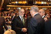  President Niinistö och Afghanistans premiärminister Abdullah Abdullah i FN:s mötessal i New York den 25 september 2015. Foto: Republikens presidents kansli 