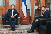 President Niinistö meets with Basuki Tjahaja Purnama, Governor of Jakarta on 4 November 2015. Copyright © Office of the President of the Republic of Finland