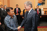  Lunch möte med president Niinistö och Indonesiens vicepresident Jusuf Kalla i Jakarta den 4 november 2015. Copyright © Republikens presidents kansli