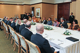 Keskiviikkona 4. marraskuuta presidentti Niinistö lounasti Indonesian varapresidentin Jusuf Kallan kanssa. Copyright © Tasavallan presidentin kanslia 