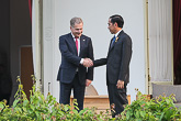 Topics of discussion included cooperation, especially in the energy and infrastructure sectors where Indonesia is enacting major reform projects. Copyright ©  Office of the President of the Republic of Finland