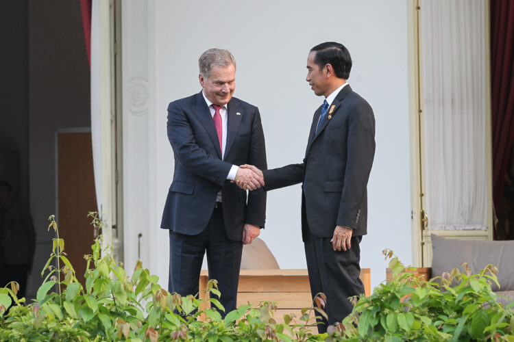 Topics of discussion included cooperation, especially in the energy and infrastructure sectors where Indonesia is enacting major reform projects. Copyright ©  Office of the President of the Republic of Finland