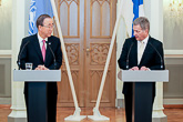  At the climate conference in Paris, 'the sentiment was different, it was more cooperative, it was more positive amongst the leaders of the world, and that is a very good sign,' said President Niinistö at the press conference after the talks. 