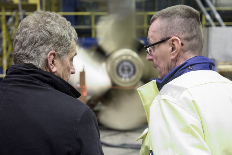 Iltapäivällä presidentti Niinistö tutustui Raumalla entiselle telakka-alueelle syntyneeseen raskaan metalliteollisuuden yrityspuistoon, Seaside Industry Parkiin. Copyright © Tasavallan presidentin kanslia 