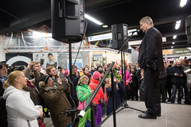 Besök till Säkylä, Laitila och Raumo den 26 januari 2016. Copyright © Republikens presidents kansli
 