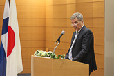 President Niinistö met with Japanese media representatives at the Japanese National Press Club in Tokyo on Wednesday 9 March 2016. Copyright © Office of the President of the Republic of Finland