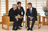  Emperor of Japan Akihito and Empress Michiko received President Sauli Niinistö and Mrs Jenni Haukio at the Imperial Palace. Copyright © Office of the President of the Republic