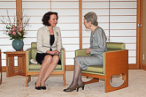  Emperor of Japan Akihito and Empress Michiko received President Sauli Niinistö and Mrs Jenni Haukio at the Imperial Palace. Copyright © Office of the President of the Republic