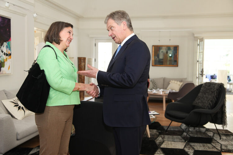 President Niinistö had a meeting with US Assistant Secretary of State Victoria Nuland in Washington before the Nuclear Security Summit. Photo: Office of the President of the Republic.