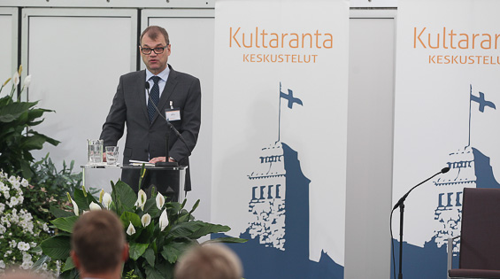 <div class="kuvitus3"><br/>	<div class="kuvituskuva"><br/>Pääministeri Juha Sipilä avasi keskustelun Suomen haasteista. Copyright © Tasavallan presidentin kanslia