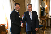 Ungerns president János Áder och Estlands president Toomas Hendrik Ilves avlade besök i Finland och deltog i de finsk-ugriska folkens världskongress i Lahtis på onsdag den 15 juni 2016. Foto: Matti Porre/Republikens presidents kansli