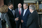 Hungarian President János Áder and Estonian President Toomas Hendrik Ilves visited Finland. President of the Republic Sauli Niinistö met them on Wednesday, 15 June, and later in the afternoon all three attended the World Congress of the Finno-Ugric Peoples in Lahti. Photo: Matti Porre/Office of the President of the Republic of Finland