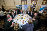  Presidentti Niinistö puhui Suomen ja Uruguayn elinkeinoelämän edustajien aamiaistapaamisella Montevideossa 18. elokuuta. Kuva: Presidencia de la Republica - ROU 