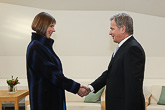  Viron presidentti Kersti Kaljulaid vieraili Suomessa torstaina 20. lokakuuta 2016. Kuva: Juhani Kandell/Tasavallan presidentin kanslia 
