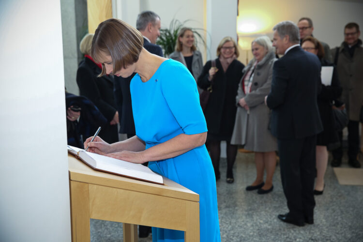 Besök av Estlands president Kersti Kaljulaid den 20 oktober 2015Foto: Juhani Kandell/Republikens presidents kansli