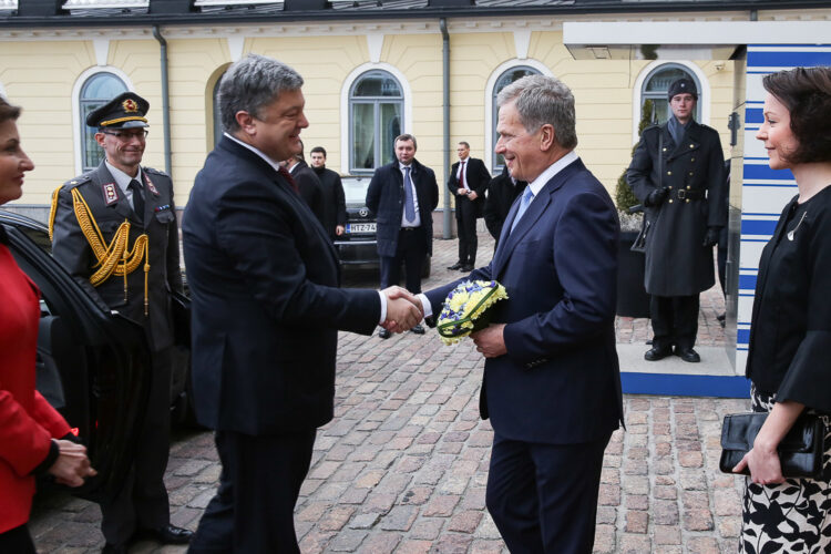 Officiellt besök av Ukrainas president Petro Porosjenko den 24 januari 2017. Foto: Juhani Kandell/Republikens presidents kansli 