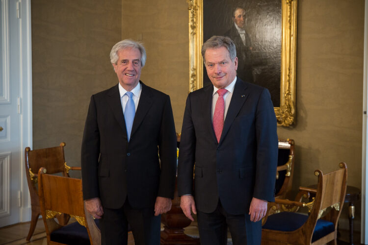  Besök av Uruguays president Tabaré Vázquez den 13–14 februari 2017. Foto: Juhani Kandell/Republikens presidents kansli