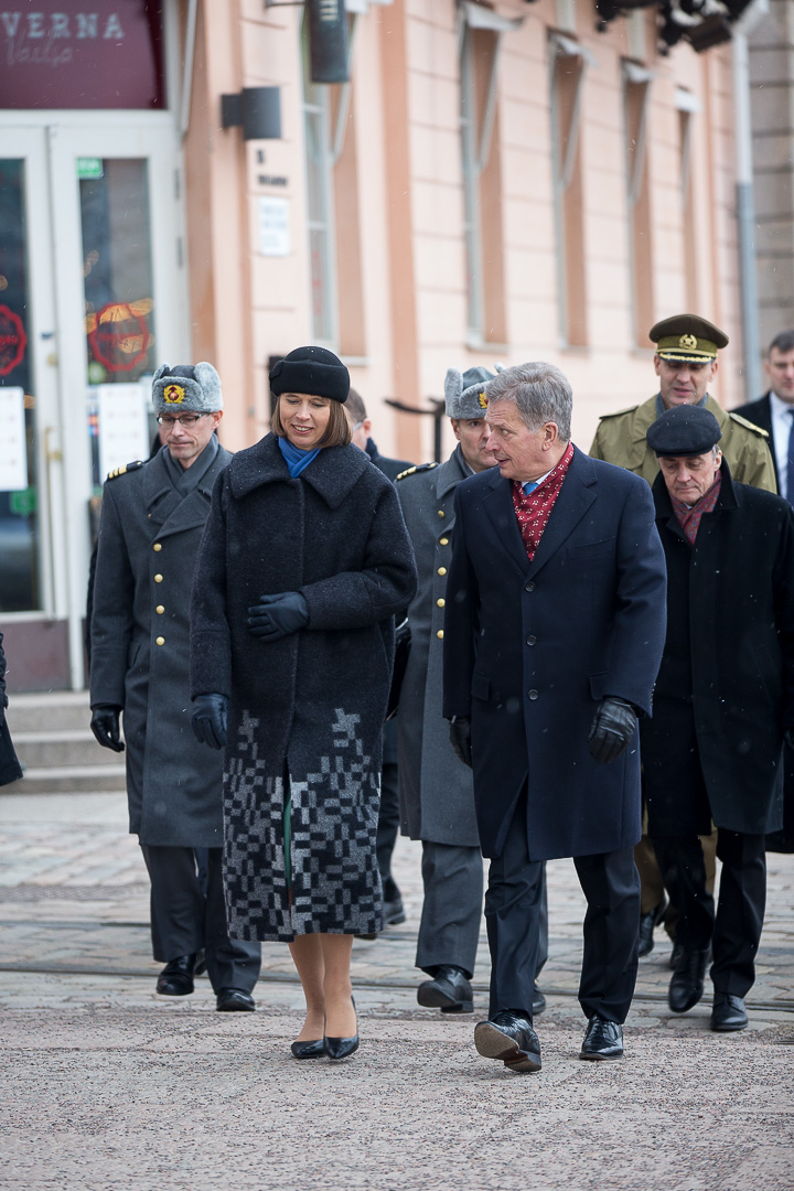 Viron presidentti Kersti Kaljulaidin valtiovierailu Suomeen 7.-8.3.2017. Kuva: Juhani Kandell/Tasavallan presidentin kanslia