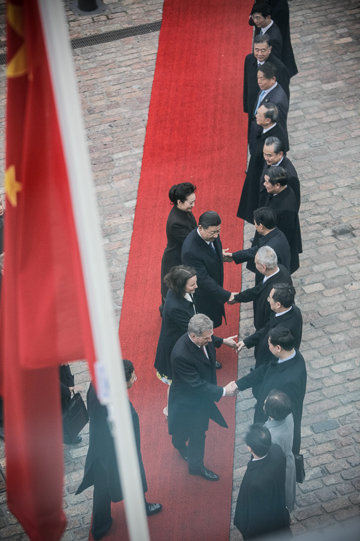 State visit of President of China Xi Jinping and Mrs Peng Liyuan to Finland on 4-6 April 2017. Photo: Matti Porre/Office of the President of the Republic of Finland