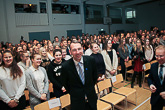  Kiitos Lahden yhteiskoulun upeat nuoret! Kuva: Katri Makkonen/Tasavallan presidentin kanslia 