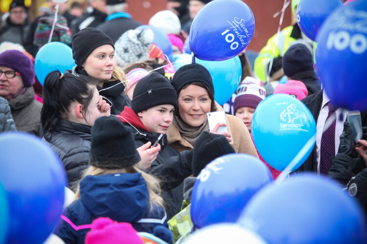  Tervola firar dubbelt upp: år 2017 fyller Tervola 150 år och Finland 100 år. Foto: Matti Porre/Republikens presidents kansli
