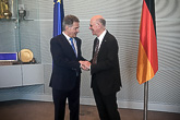 Presidentti Niinistö tapasi Saksan liittopäivien (Bundestag) puheenjohtajan Norbert Lammertin valtiopäivätalolla Berliinissä. Kuva: Heini-Tuuli Onnela/Suomen Berliini-suurlähetystö