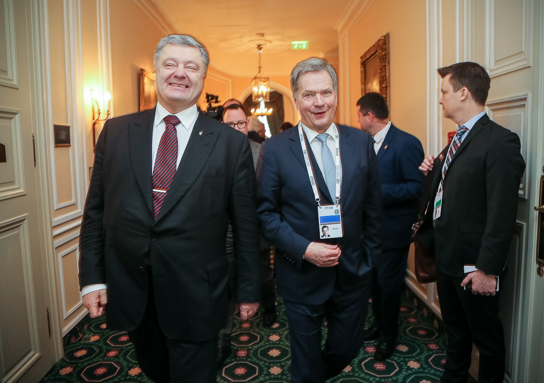 President Niinistö and President of Ukraine Petro Porošenko. Photo: Katri Makkonen/Office of the President of the Republic of Finland