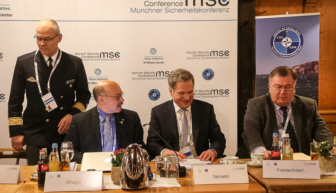 President Niinistö took part in, among other things, the MSC Arctic Security Roundtable on Saturday. Photo: Katri Makkonen/Office of the President of the Republic of Finland
