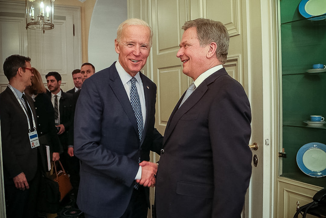 Former Vice-President of the U.S. Joe Biden and President Niinistö in Munich. Photo: Katri Makkonen/Office of the President of the Republic of Finland