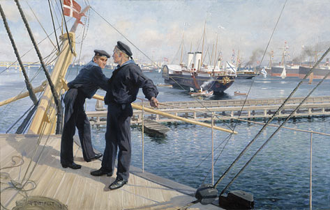 Edelfelt, Albert: Kööpenhaminan ankkuripaikalta III. Copyright © Kuvataiteen keskusarkisto