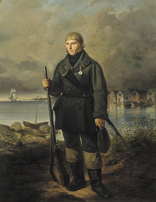 Swertschkoff, Wladimir: Kalastaja (Talonpoika) Mats Kankkonen. Copyright © Kuvataiteen keskusarkisto