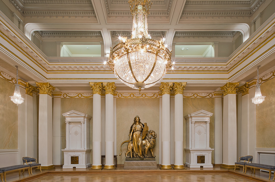 The modernised building services were concealed within the wall and floor structures. Acoustics in the Hall of State were enhanced. Photo: Office of the President of the Republic