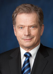 På bilden republikens president Sauli Niinistö.