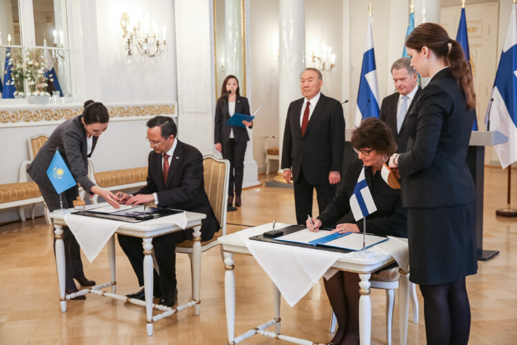 Officielt besök av Kazakstans president Nursultan Nazarbajev den 17. oktober 2018. Foto: Juhani Kandell/Republikens presidents kansli
