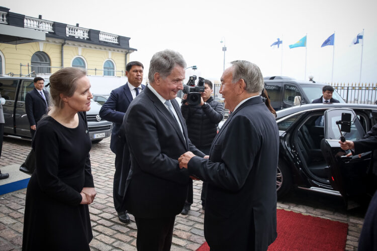 Kazakstanin presidentti Nursultan Nazarbajevin virallinen vierailu 17.10.2018. Kuva: Juhani Kandell/Tasavallan presidentin kanslia
