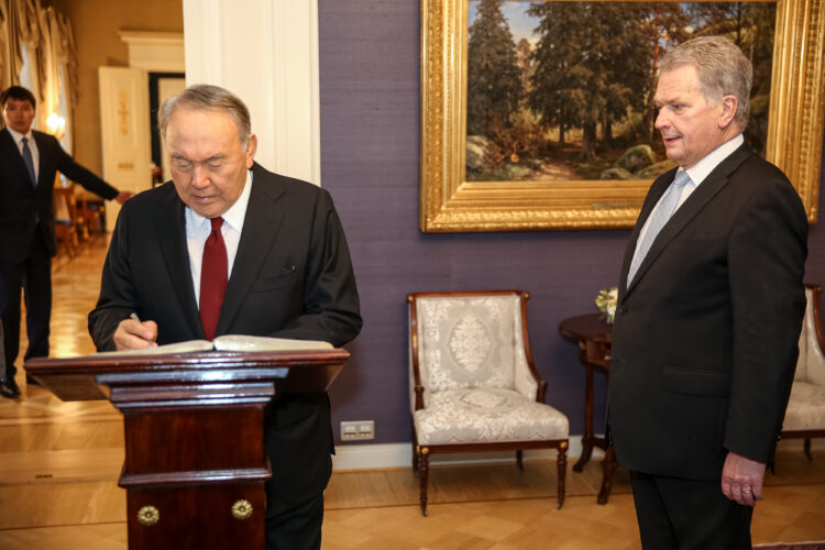 Officielt besök av Kazakstans president Nursultan Nazarbajev den 17. oktober 2018. Foto: Juhani Kandell/Republikens presidents kansli
