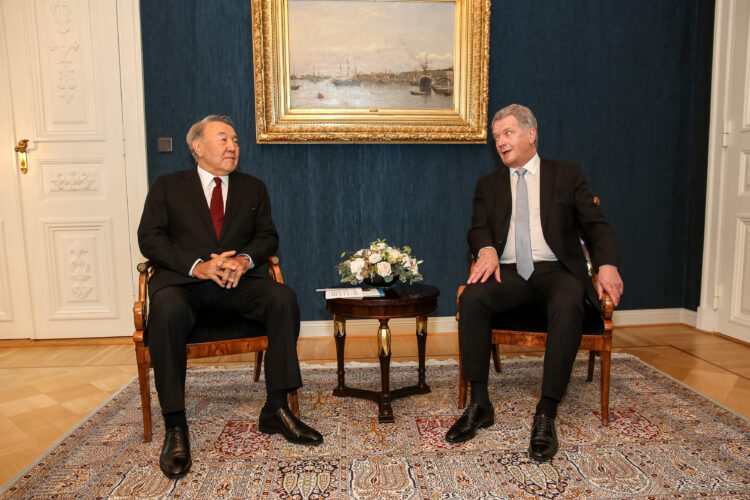 Officielt besök av Kazakstans president Nursultan Nazarbajev den 17. oktober 2018. Foto: Juhani Kandell/Republikens presidents kansli
